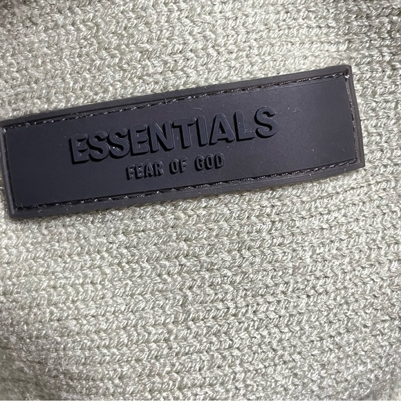 Fear of God Essentials Knit Hoodie Seafoam Mens Size Small - Picture 5 of 6